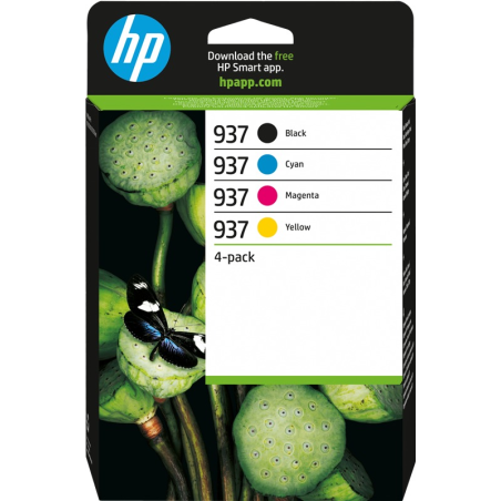 ✅ HP 937 Multipack 4 cartouches couleur pack en stock