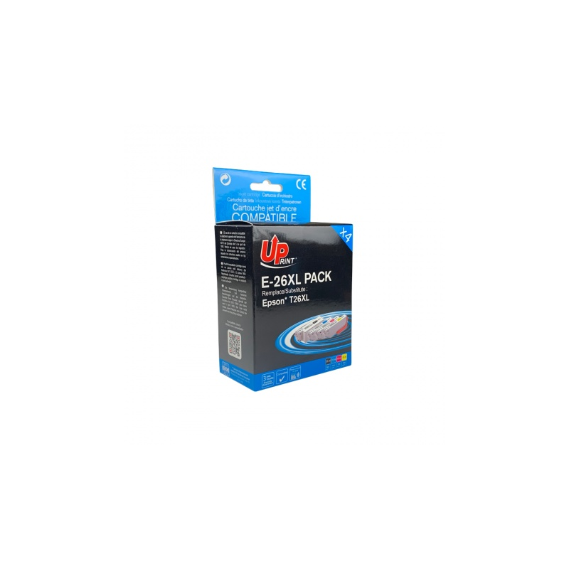 Pack UPrint compatible EPSON T26XL 4 cartouches