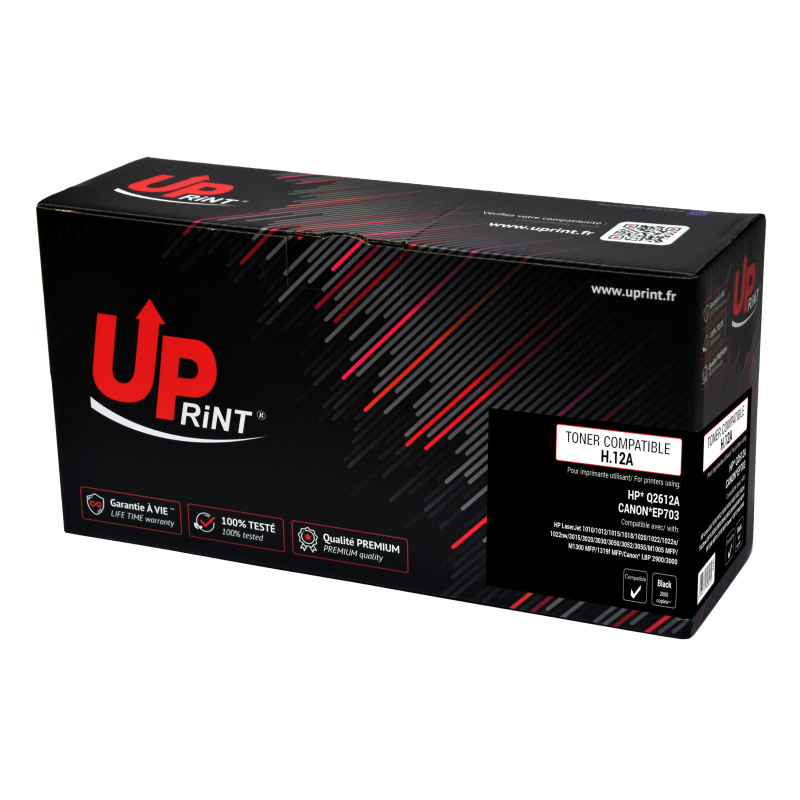 Toner UPrint compatible HP 12A (Q2612A) noir