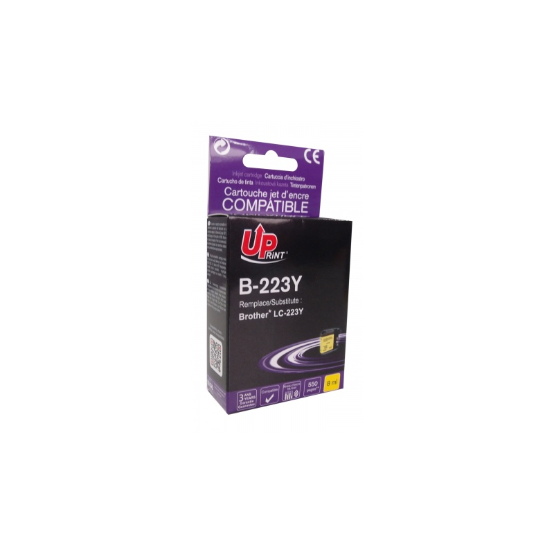 Cartouche encre UPrint compatible BROTHER LC-223Y jaune Cartouche encre UPrint compatible BROTHER LC-223Y jaune