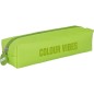 Trousse carrée Dohe Colour Vibes - Fermeture éclair avec tirette en caoutchouc - Vert citron