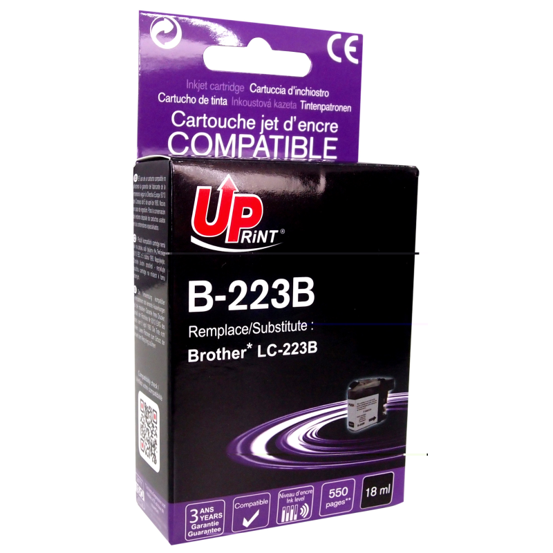 Cartouche encre UPrint compatible BROTHER LC-223BK noir