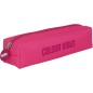 Trousse carrée Dohe Colour Vibes - Fermeture éclair avec tirette en caoutchouc - Rose