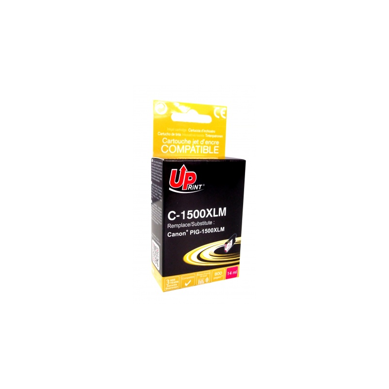 Cartouche encre UPrint compatible CANON PGI1500 XL magenta M Cartouche encre UPrint compatible CANON PGI1500 XL magenta M