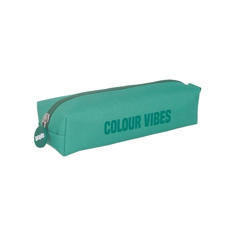 Trousse carrée Dohe Colour Vibes - Fermeture éclair avec tirette en caoutchouc - Vert