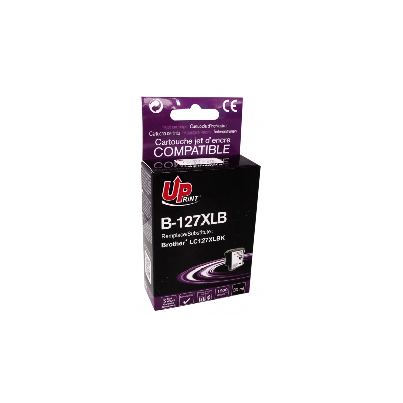Cartouche encre UPrint compatible BROTHER LC127XL noire Cartouche encre UPrint compatible BROTHER LC127XL noire