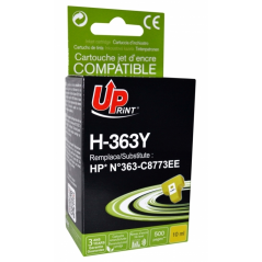 ✅ Cartouche encre UPrint compatible HP 363 jaune couleur jaune en stock