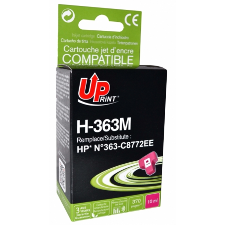 ✅ Cartouche encre UPrint compatible HP 363 magenta couleur magenta en stock