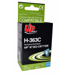 ✅ Cartouche encre UPrint compatible HP 363 cyan couleur cyan en stock