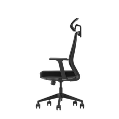 Chaise de Bureau Cromad Gamme Senior SE1000 - Piston à Gaz Grade 4 - Soutien Lombaire et Cervical - Dossier Mesh - Accoudoirs