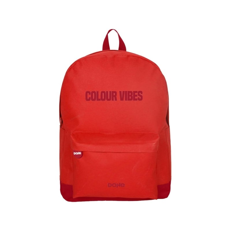 Sac à dos d'école Dohe Daypack Colour Vibes - Compartiments multiples - Poignée supérieure - Bretelles rembourrées et réglables
