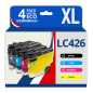 Pack compatible BROTHER LC426XL, 4 cartouches Pack compatible BROTHER LC426XL, 4 cartouches