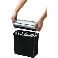Fellowes Trito 2S Déchiqueteuse manuelle - Détruit jusqu'à 5 feuilles - 11 litres - Couleur noir/gris
