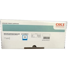 ✅ OKI Executive ES7470/ES7480 Cartouche de toner cyan d'origine - 45396215 couleur cyan en stock