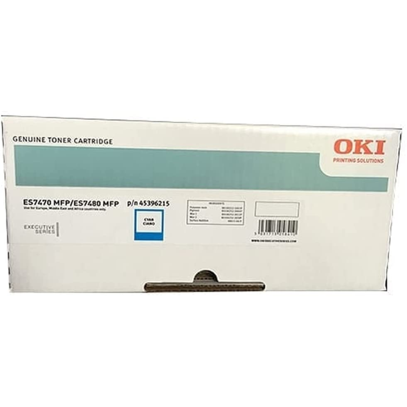 OKI Executive ES7470/ES7480 Cartouche de toner cyan d'origine - 45396215