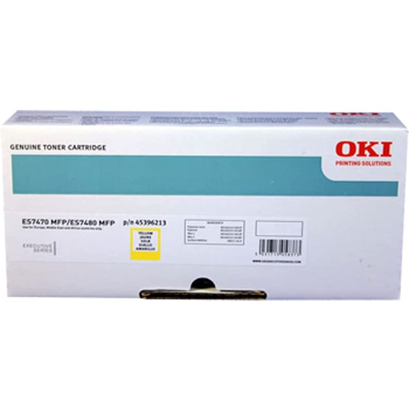 OKI Executive ES7470/ES7480 Cartouche de toner jaune d'origine - 45396213 OKI Executive ES7470/ES7480 Cartouche de toner jaune d'origine - 45396213