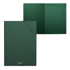 LOT de 4 Erichkrause Matt Classic Flap Folders - Format A4 - Couleur verte