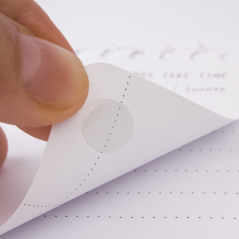 Apli Dot Points Adhésifs Amovibles 64 U - Adhésif Amovible - Facile à Utiliser - Idéal pour l'Artisanat et le Bureau - Blanc