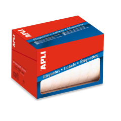 Rouleau d'étiquettes blanches permanentes Apli 12,0 x 18,0 mm