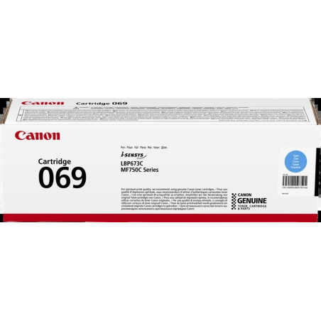 ✅ Canon toner 069 cyan (5093C002) couleur cyan en stock