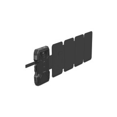 Batterie externe solaire Head 10 000 mAh 22,5 W - Charge solaire avec 5 panneaux - Avec alimentation, charge simultanée et sans