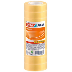 ✅ Tesa Tesafilm Standard Pack de 10 Rubans Adhésifs Transparents 15mmx33m - Bonne Adhérence et Haute Résistan en stock