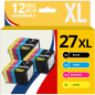 Pack compatible EPSON 27XL, 12 cartouches Pack compatible EPSON 27XL, 12 cartouches