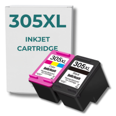 ✅ Pack compatible avec HP 305 XL noir et couleur couleur pack en stock