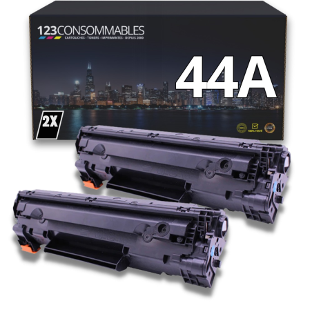 ✅ Pack 2 Toners compatible avec HP 44A noir couleur Noir en stock