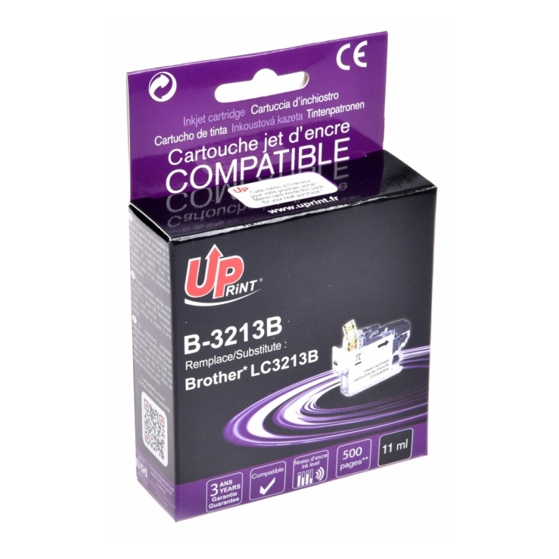 Cartouche encre UPrint compatible BROTHER LC-3213BK noir