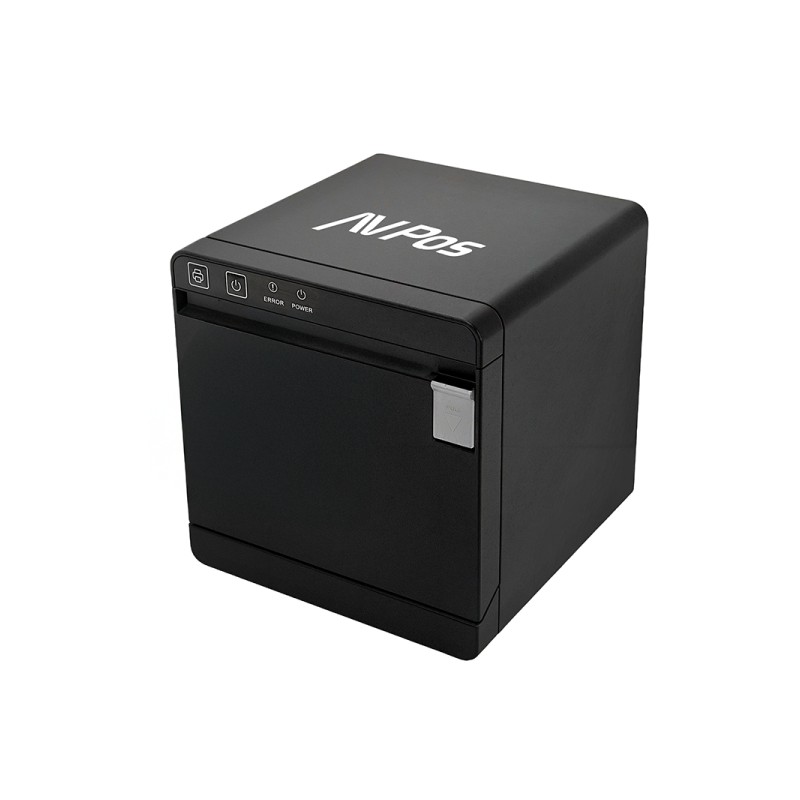 Imprimante thermique de tickets AVPos TC300 - Vitesse de 300 mm/s - Découpe automatique partielle - USB et LAN - Noir