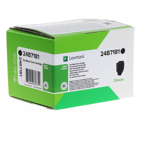 ✅ Lexmark toner C2240/XC2235 noir (24B7181) couleur Noir en stock