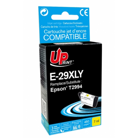 ✅ Cartouche encre UPrint compatible EPSON T29XL jaune couleur jaune en stock