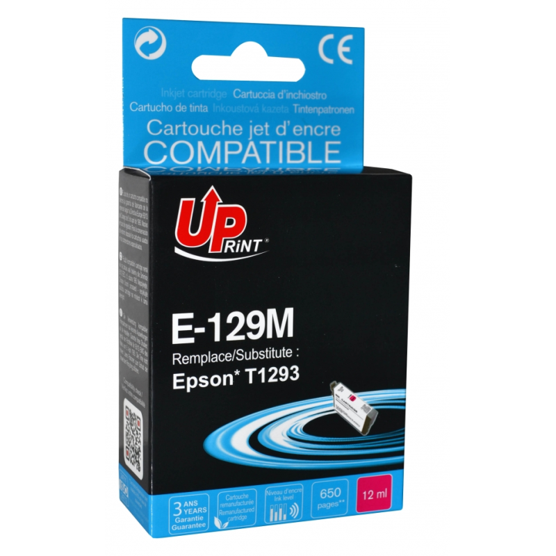 Cartouche encre UPrint compatible EPSON T129 XL magenta Cartouche encre UPrint compatible EPSON T129 XL magenta