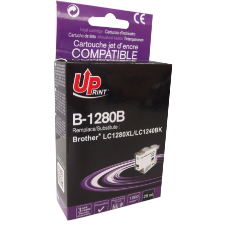 ✅ Cartouche encre UPrint compatible BROTHER LC-1280/LC-1240 noir couleur Noir en stock