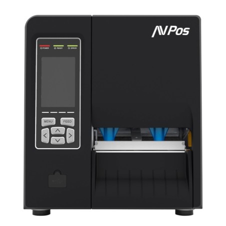 Imprimante d'étiquettes thermique industrielle AVPos E1 - Vitesse 203 mm/s - Résolution 300 DPI - USB, série et LAN - Couleur