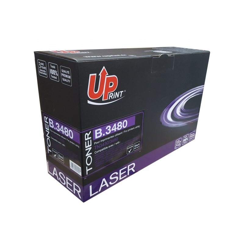 Toner UPrint compatible BROTHER TN3430/TN3480 XL noir