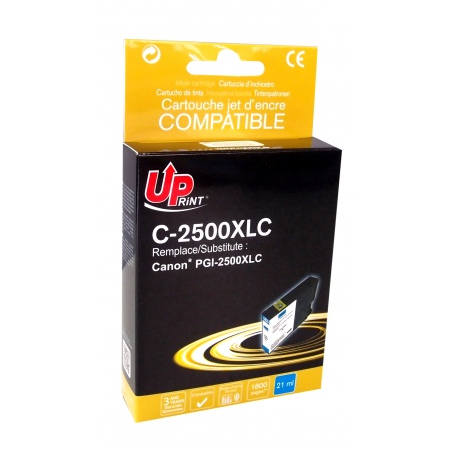✅ Cartouche encre UPrint compatible CANON PGI2500XLC cyan couleur cyan en stock