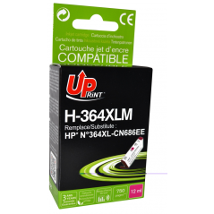 ✅ Cartouche encre UPrint compatible HP 364 XL Magenta couleur magenta en stock