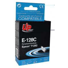 ✅ Cartouche encre UPrint compatible EPSON T128 cyan couleur cyan en stock