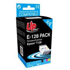 ✅ Pack UPrint compatible EPSON T128 4 cartouches couleur pack en stock