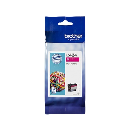 ✅ Brother cartouche encre LC-424M (LC424M) magenta couleur magenta en stock