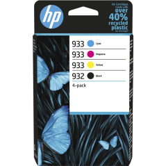 ✅ HP Multipack 932 / 933 (6ZC71AE) noir, cyan, magenta, jaune couleur pack en stock