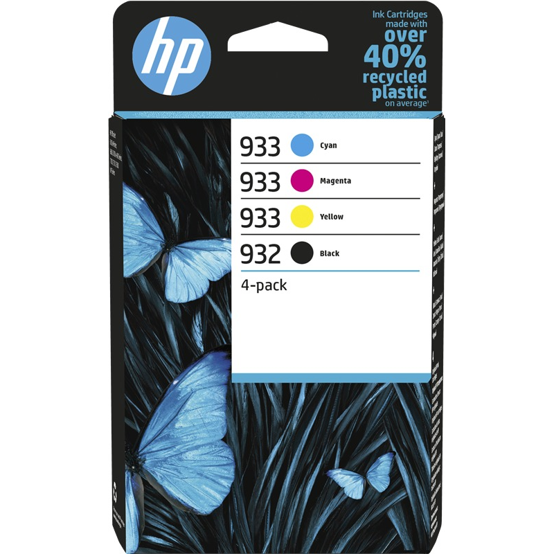 HP Multipack 932 / 933 (6ZC71AE) noir, cyan, magenta, jaune HP Multipack 932 / 933 (6ZC71AE) noir, cyan, magenta, jaune