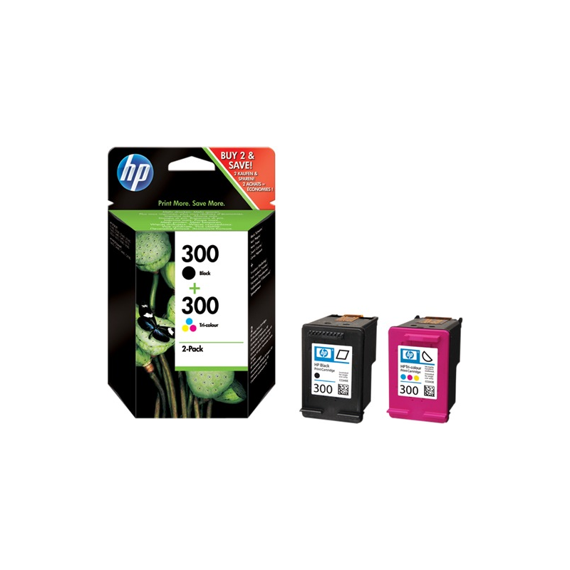 HP Multipack 300 (CN637EE) Noir / couleurs