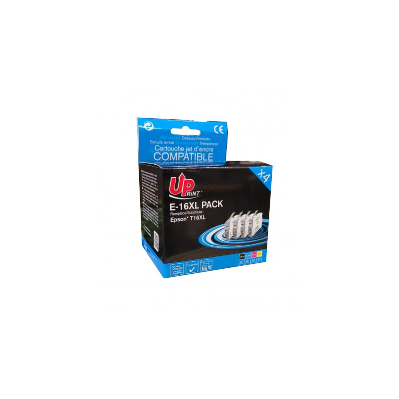 Pack UPrint compatible Epson T16XL 4 cartouches