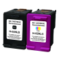 Pack UPrint compatible HP 62 XL 2 cartouches