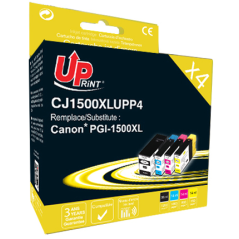 Pack UPrint compatible CANON PGI1500 XL, 4 cartouches