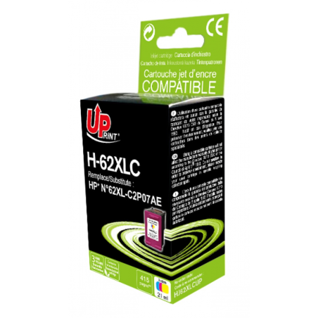 ✅ Cartouche encre UPrint compatible HP 62 XL couleur couleur couleur en stock