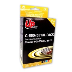 ✅ Pack UPrint compatible CANON PGI550/CLI551 XL, 5 cartouches couleur pack en stock